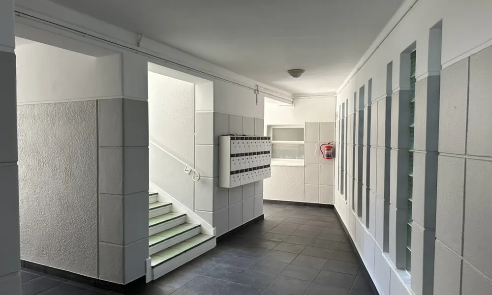 Ceiling and common area in a Cape Town block of flats