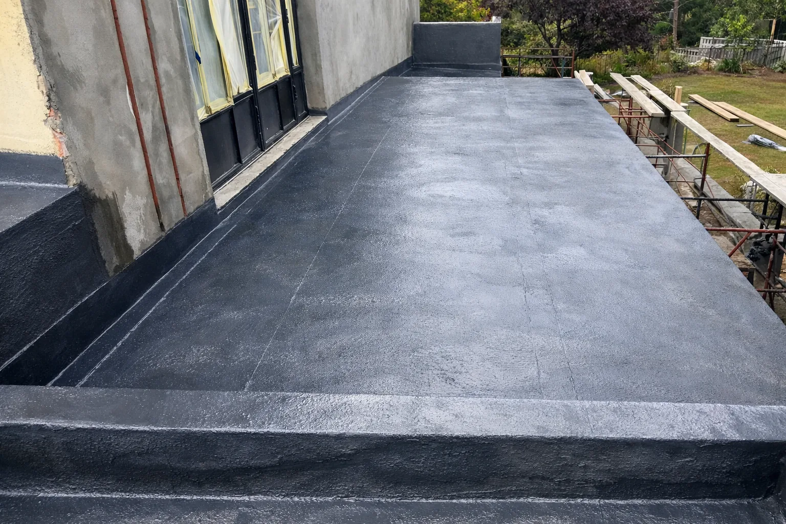 Finished waterproofed deck with a new membrane coating in Constantia