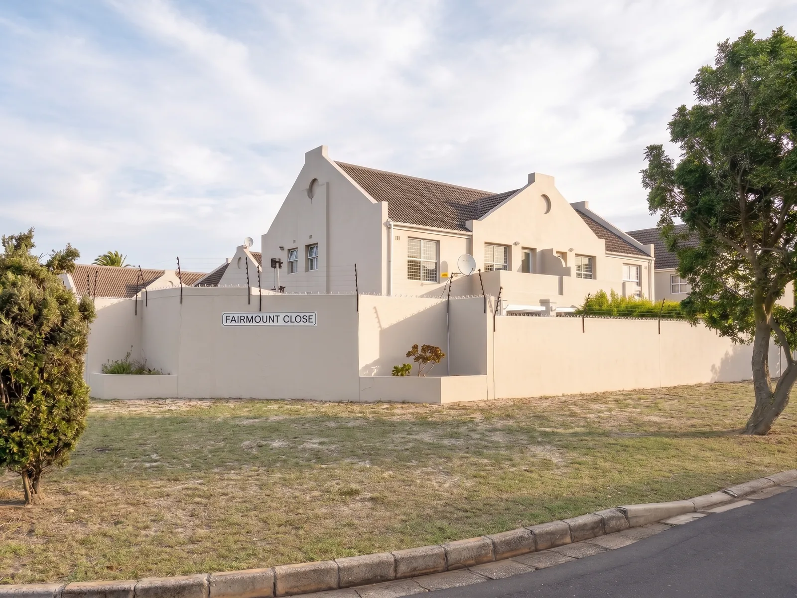 Street view of Fairmount Close complex in Edgemead after restoration