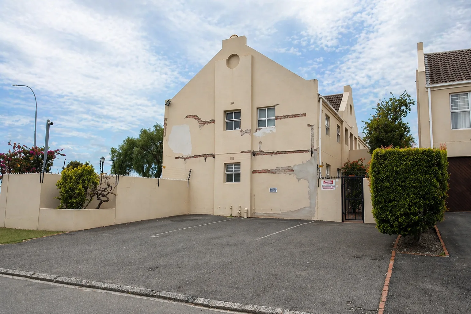 Restored gable elevation at Fairmount Close in Edgemead