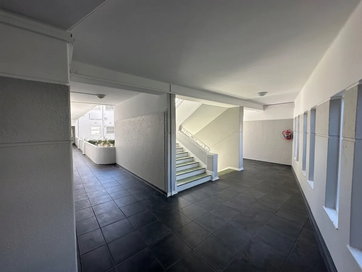 Repainted entrance hall and stairwell at Nottingham Court in Bantry Bay
