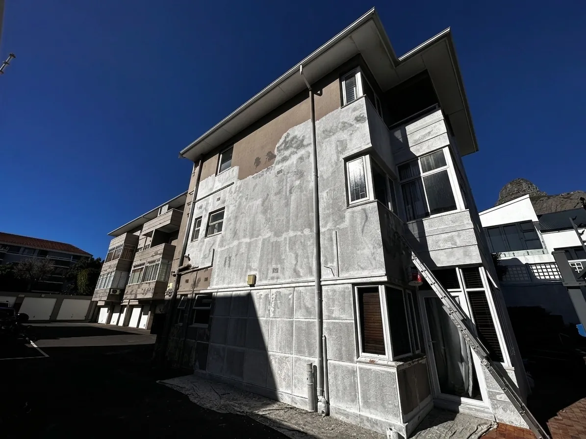 Rear elevation of Nottingham Court after restoration in Bantry Bay